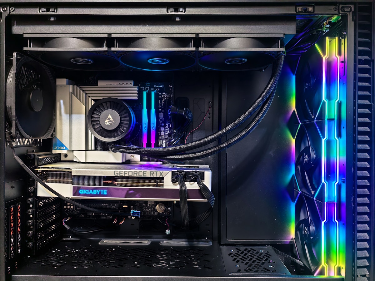 Interior components of a high-performance computer